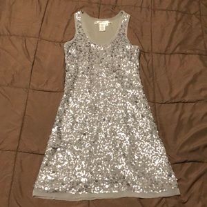 Max Studio Small Gray Sequin Dress